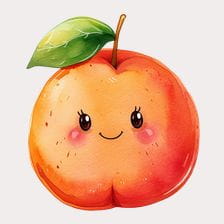 Cute Smiling Apple Clipart