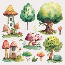cute forest clipart