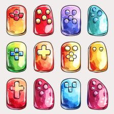 set of Game Controller Clipart