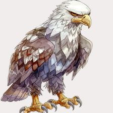 American Bald Eagle Cartoon Clipart