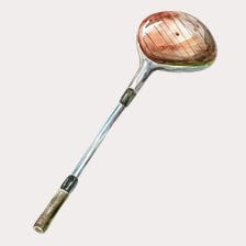 Watercolor Golf Club Clipart