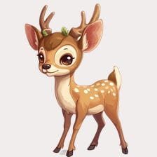 cute baby deer clipart