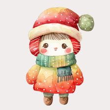 christmas doll clipart