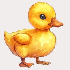 baby duck clipart