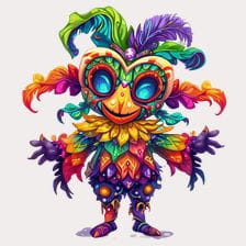 Colorful Carnival Jester Clipart